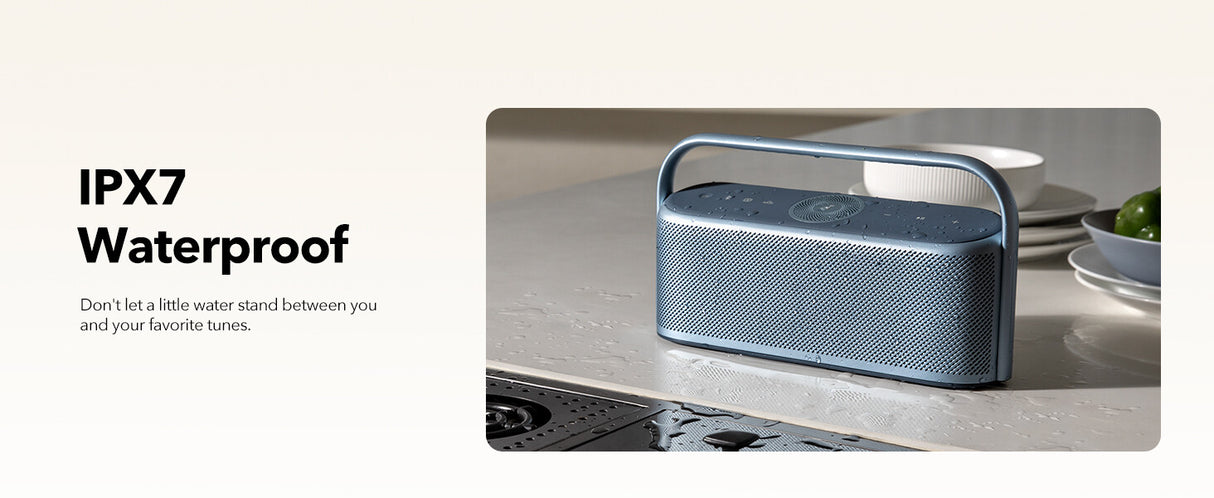 Anker Motion X600 Stereo portable speaker Grey 50 W