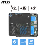 MSI Cubi NUC AI+ 3MG Intel Core Ultra 7 355 (12MB Cache), 16GB DDR5-SDRAM, 1000GB SSD, Intel Graphics, LAN, WLAN, Bluetooth, Windows 11 Pro ( NUC AI+ 3MG i7 355 FS 16GB 1TB W11PP)
