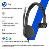 HP Poly Mission 625 Stereo USB Wired Headset (Bulk)
