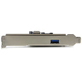 StarTech.com 2-Port USB 3.1 (10Gbps) Card - USB-A, 1x External, 1x Internal - PCIe