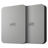 LaCie Mobile Drive (2022) external hard drive 2 TB 2.5" USB Type-C 3.2 Gen 1 (3.1 Gen 1) Silver