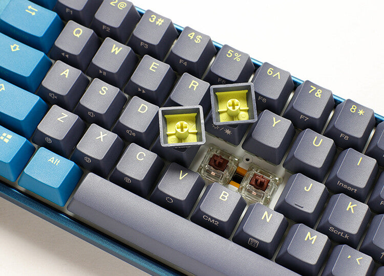 Ducky One3 Daybreak SF keyboard Gaming USB UK English Blue, Yellow, Grey
