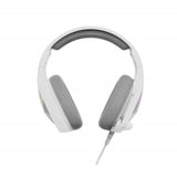 Marvo Scorpion H8618 Tactic 40 USB 2.0 Wired Gaming RGB Headset (White) Head-band