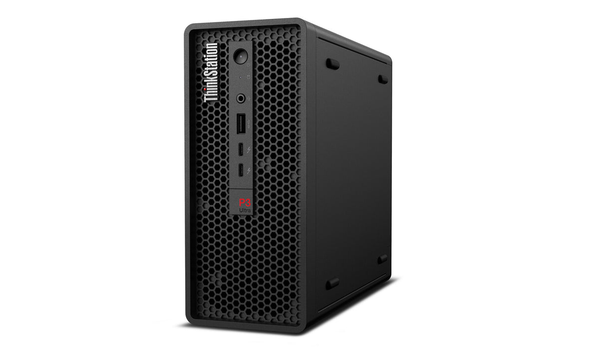 Lenovo ThinkStation P3 Ultra SFF Intel® Core™ i7 i7-14700 16 GB DDR5-SDRAM 512 GB SSD NVIDIA T400 Windows 11 Pro Mini Tower Workstation Black