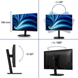 Philips 32B2U3601/00 computer monitor 80 cm (31.5") 2560 x 1440 pixels Quad HD LCD Black