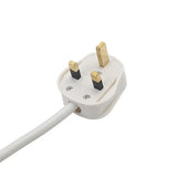 connektgear 3m 6 Way Power Extension Block - UK Plug to 6 x UK Sockets - White