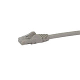 StarTech.com 10m CAT6 Ethernet Cable - Grey CAT 6 Gigabit Ethernet Wire -650MHz 100W PoE RJ45 UTP Network/Patch Cord Snagless w/Strain Relief Fluke Tested/Wiring is UL Certified/TIA