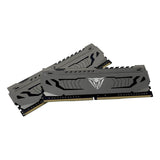 Kit de memoria del sistema Patriot Viper Steel DDR4 de 16 GB (2 x 8 GB) de 3200 MHz con escudo térmico gris plomizo