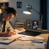 ASUS ProArt P16 H7606WR-SE004W Copilot+ PC AMD Ryzen AI 9 HX 370 Laptop 40.6 cm (16") Touchscreen WQUXGA 32 GB LPDDR5x-SDRAM 2 TB SSD NVIDIA GeForce RTX 5070 Ti Wi-Fi 7 (802.11be) Windows 11 Home Black
