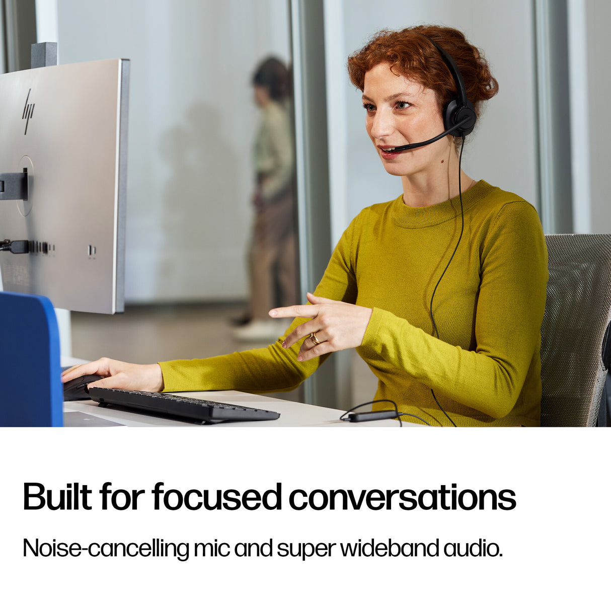 HP Poly Mission 425 Stereo USB Wired Headset Classic (Bulk)
