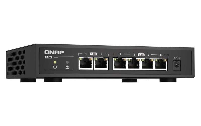 QNAP QSW-2104-2T network switch Unmanaged 2.5G Ethernet (100/1000/2500) Black