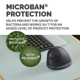 Fellowes Vertical Wireless Mouse Breyta Plus+ Ergonomic Left Handed Vertical Mouse with Antibacterial Protection Medium