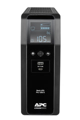 APC Back-UPS Pro, 1200VA/720W, Tower, 230V, 8x IEC C13 outlets, Sine Wave, AVR, USB Type A + C ports, LCD, User Replaceable Battery