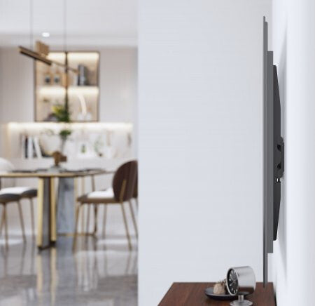 Manhattan Wall Mount for TV & Monitors (Fixed Low Profile), For screens 32" to 55", VESA compatability: all between 75x75mm and 400x400mm - check the dimensions of the four mounting holes on back of screen to ensure it fits, Max 45kg, Black, Bracket