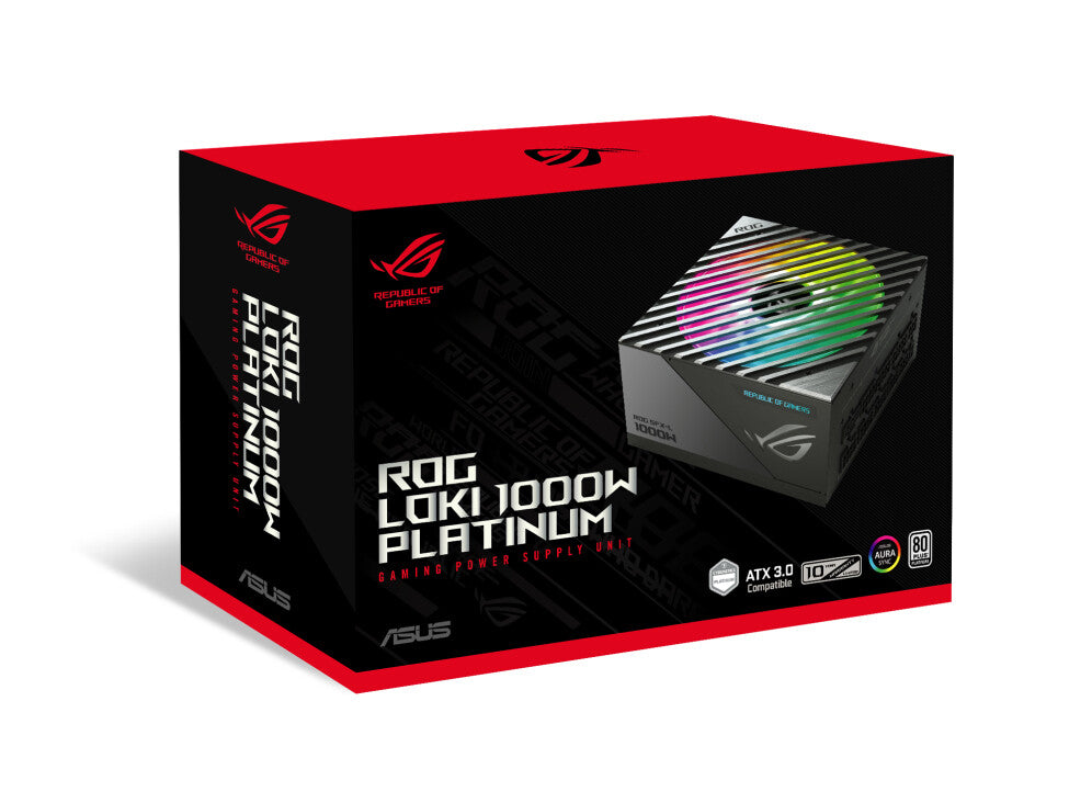 ASUS ROG Loki SFX-L 1000W Platinum power supply unit 24-pin ATX Black, Silver