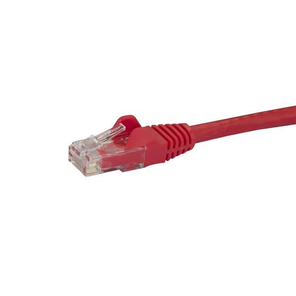 StarTech.com 10m CAT6 Ethernet Cable - Red CAT 6 Gigabit Ethernet Wire -250MHz 100W PoE RJ45 UTP Network/Patch Cord Snagless w/Strain Relief Individually Tested