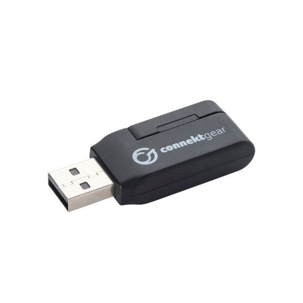 connektgear HP534 Wireless Headset with Detachable Mic and USB A/C Combo Reciever - Black
