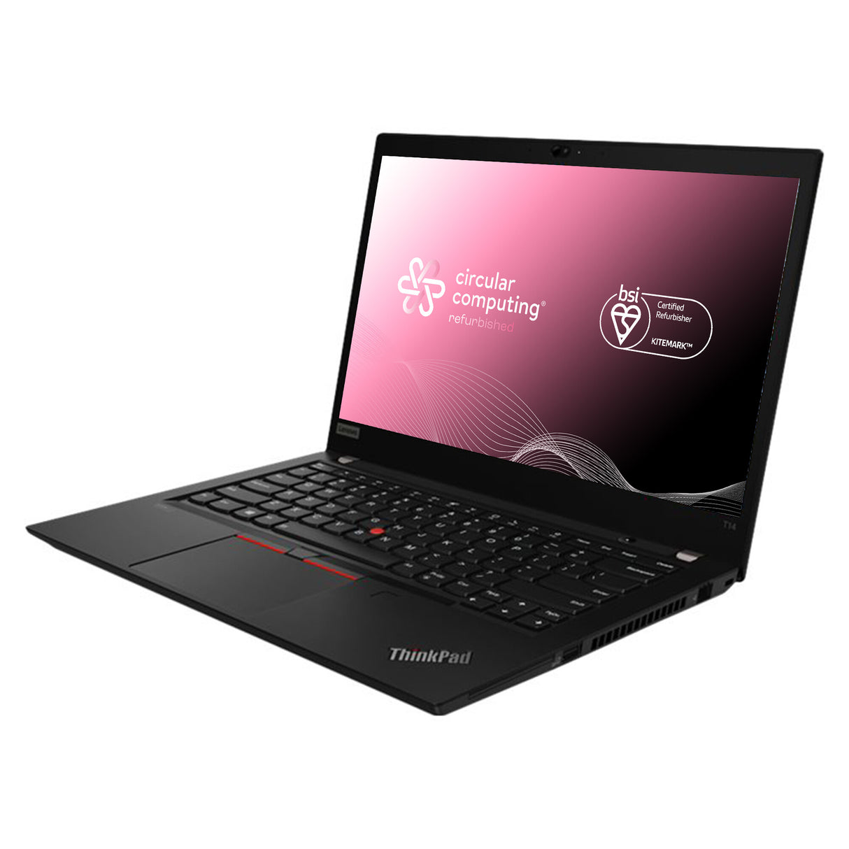 Circular Computing BSI certified Lenovo ThinkPad T14 G1 Refurbished Laptop, Intel Core i7 10th Gen, 16GB, 512GB SSD, 14” Full HD, Windows 11 Pro. The highest quality refurbished laptops in the world.