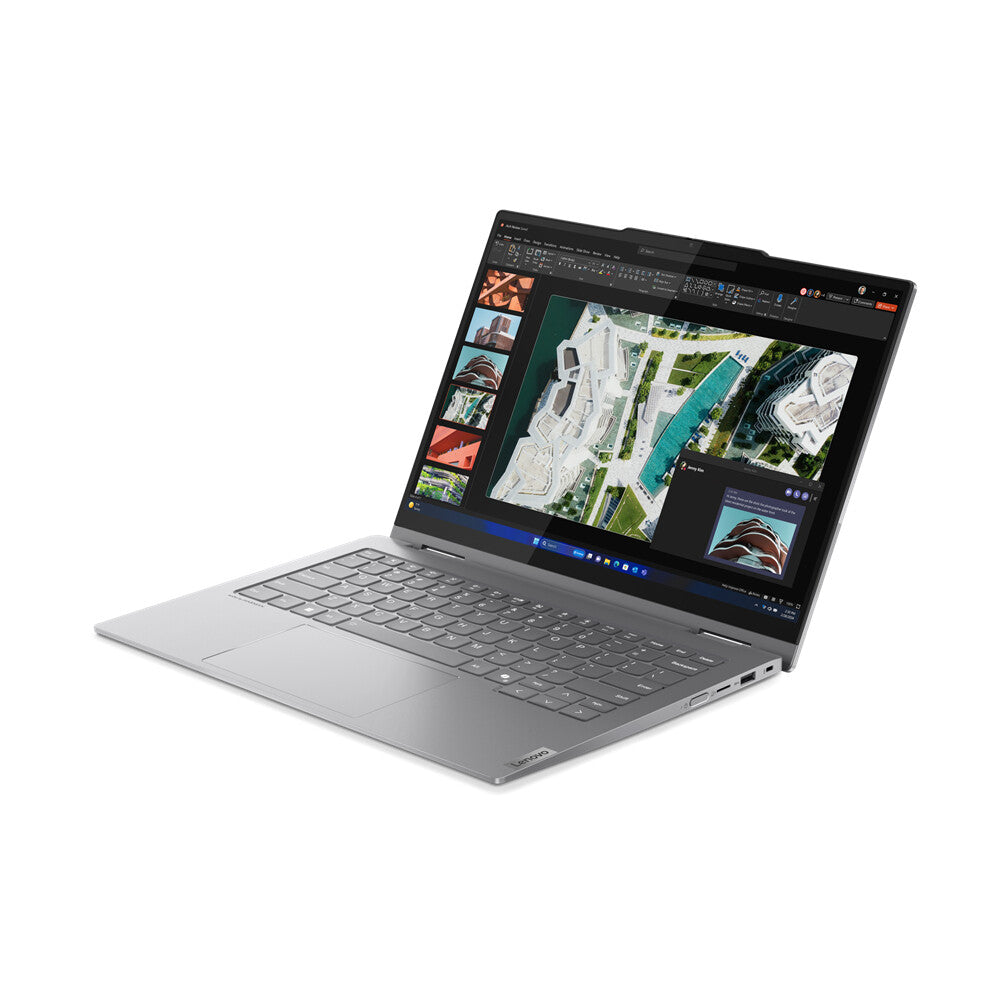 Lenovo ThinkBook 14 2-in-1 G4 IML Intel Core Ultra 7 155U Hybrid (2-in-1) 35.6 cm (14") Touchscreen WUXGA 16 GB DDR5-SDRAM 512 GB SSD Wi-Fi 6E (802.11ax) Windows 11 Pro Grey