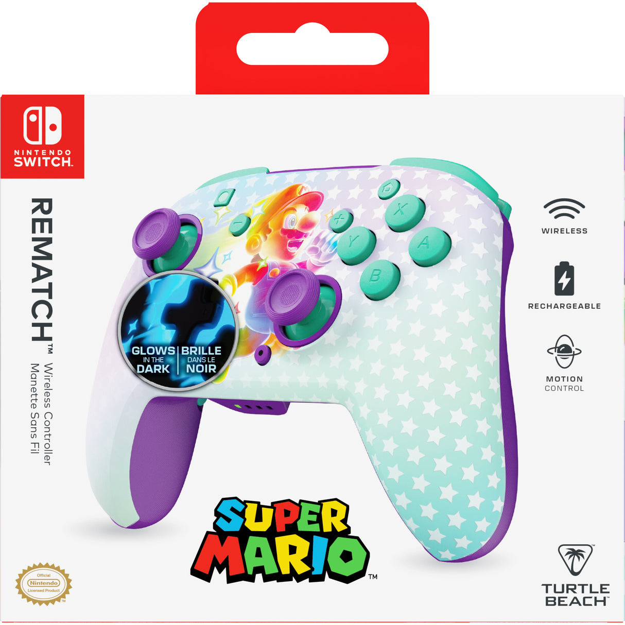 Turtle Beach Rematch Wireless Controller: Invincible Mario – Officially Licensed by Nintendo. Also works with Nintendo Switch 2 (C Button is not on this controller)