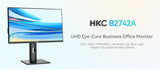 HKC B2742A computer monitor 68.6 cm (27") 3840 x 2160 pixels 4K Ultra HD Black