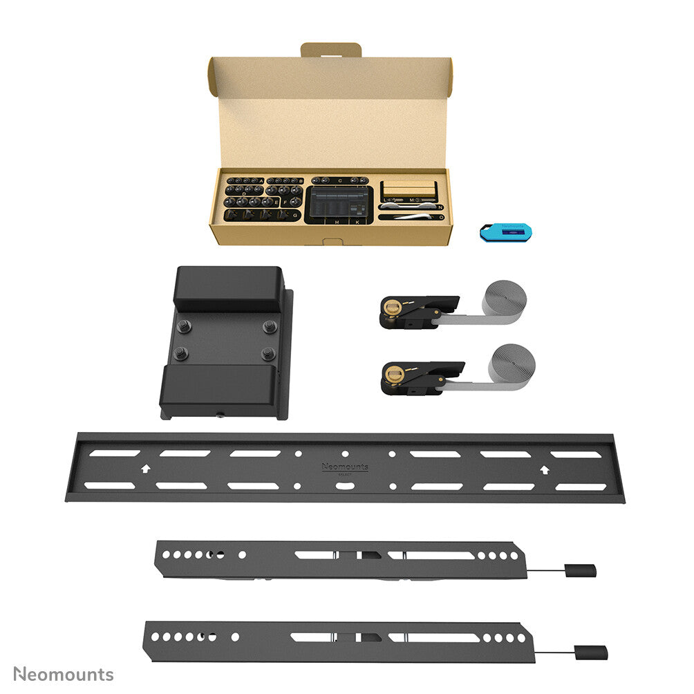 Neomounts WL30S-910BL16 TV pillar mount 40-75" - fixed - lockable - diam. 25-100 cm