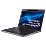 Acer TravelMate TMB311-33 N200 8GB/256GB W11P Intel® N Laptop 29.5 cm (11.6") HD LPDDR5-SDRAM SSD Wi-Fi 6E (802.11ax) Windows 11 Pro Education Black