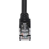 StarTech.com 7m Black Cat6 Ethernet Cable, Snagless, 100W PoE, UTP, 24AWG Pure Bare Copper Wire, RJ45 Network Patch Cord w/Strain Reliefs, Individually Tested
