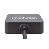 Manhattan USB-A 4-Port Hub, 4x USB-A Ports, 5 Gbps (USB 3.2 Gen1 aka USB 3.0), Bus Power, Fast charging x1 Port up to 0.9A or x4 Ports with power jack (not included), SuperSpeed USB, Black, Three Year Warranty, Equivalent to ST4300MINU3B