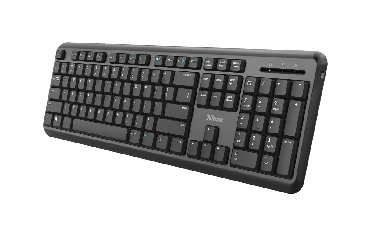 Trust TK-350 keyboard Universal RF Wireless QWERTY UK English Black