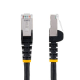 StarTech.com 7.5m CAT6a Ethernet Cable - Black - Low Smoke Zero Halogen (LSZH) - 10GbE 500MHz 100W PoE++ Snagless RJ-45 w/Strain Reliefs S/FTP Network Patch Cord