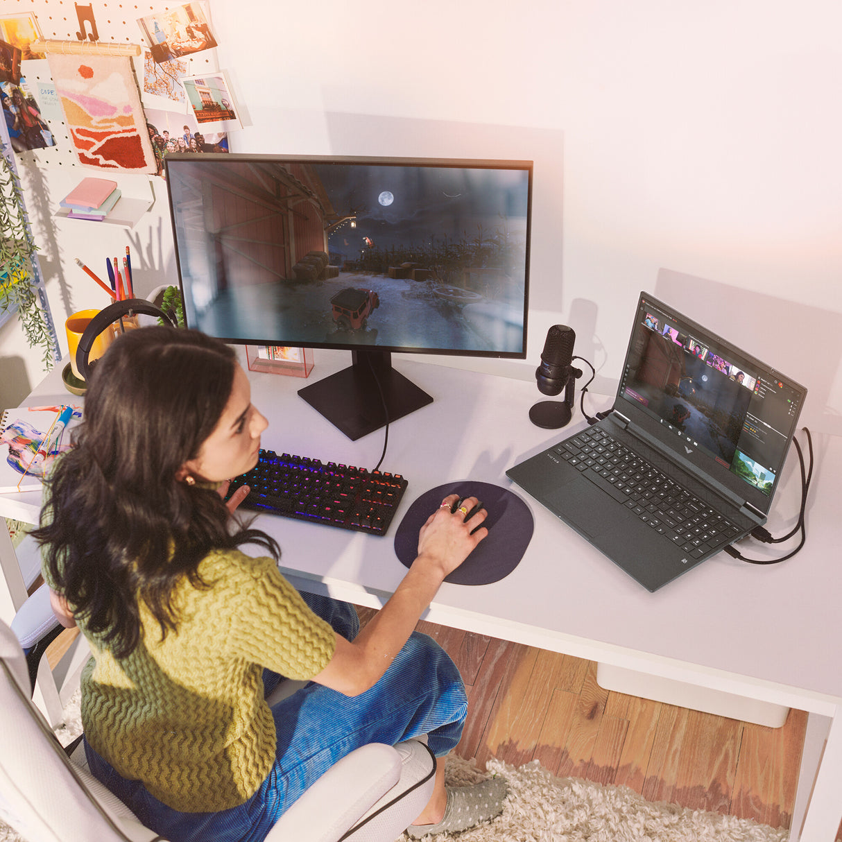 HP Victus Gaming Victus 15-fb2006na AMD Ryzen™ 7 8845HS Laptop 39.6 cm (15.6") Full HD 16 GB DDR5-SDRAM 512 GB SSD NVIDIA GeForce RTX 4060 Wi-Fi 6E (802.11ax) Windows 11 Home Black