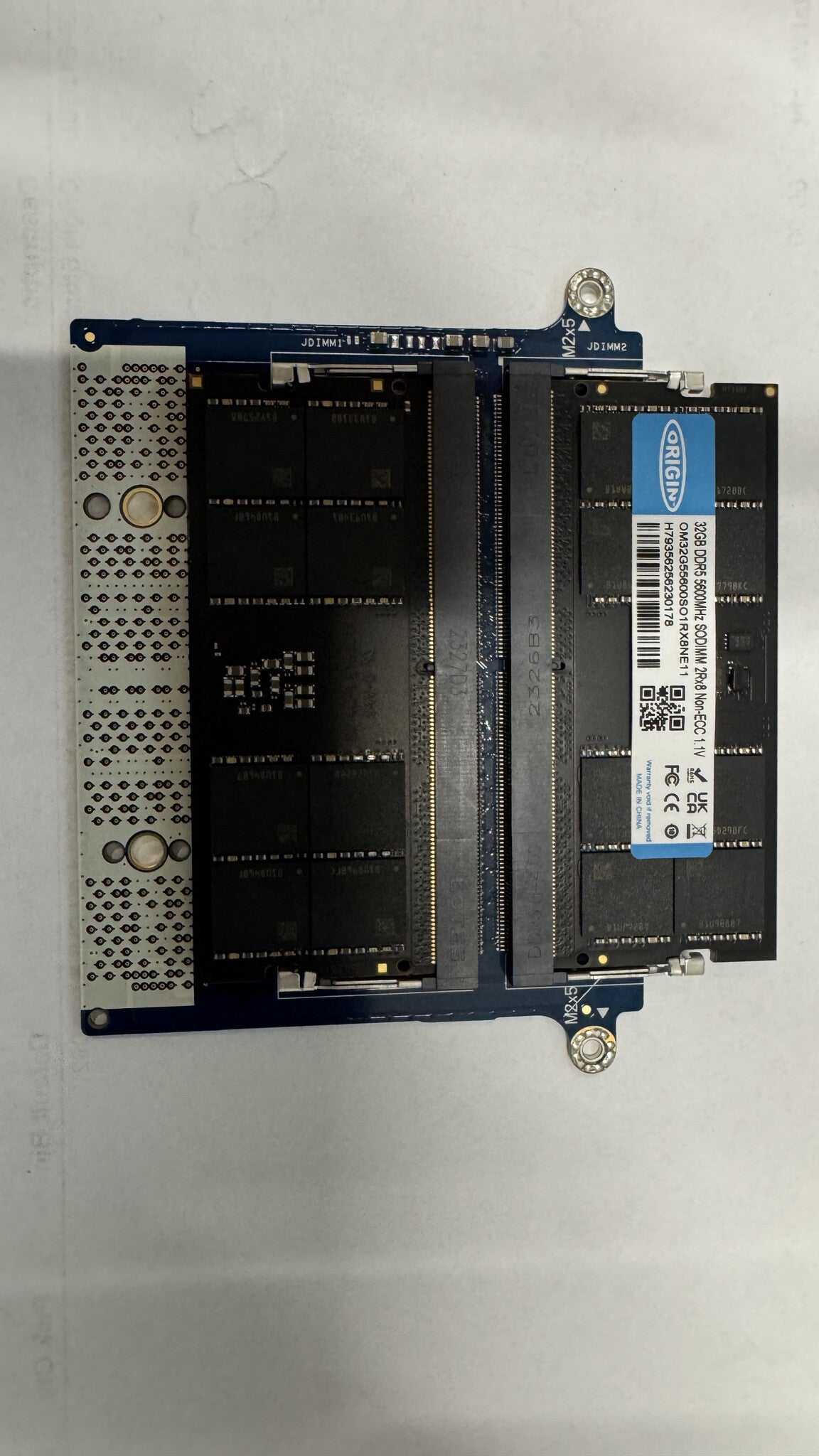 Origin Storage 32GB DDR5 5600MHz SODIMM 2Rx8 Non-ECC 1.1V