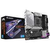 GIGABYTE B760M AORUS ELITE AX Motherboard - Supports Intel Core 14th Gen CPUs, 12*+1+1 Phases Digital VRM, up to 7800MHz DDR5 (OC), 2xPCIe 4.0 M.2, Wi-Fi 6E, 2.5GbE LAN, USB 3.2 Gen 2