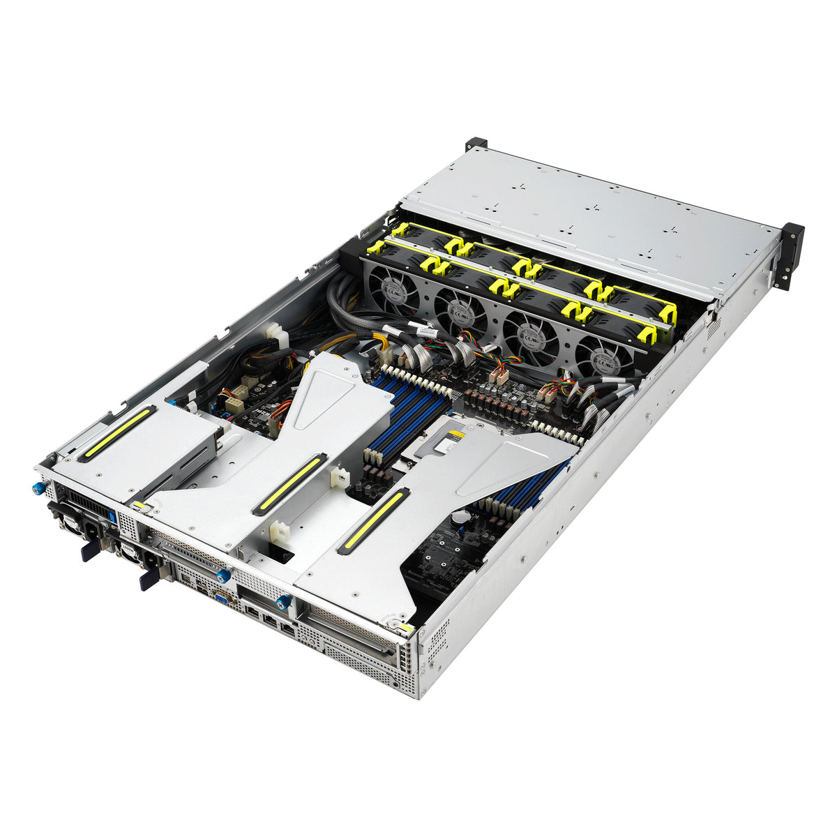ASUS RS521A-E12-RS24U Socket SP5 Rack (2U) Black, Silver