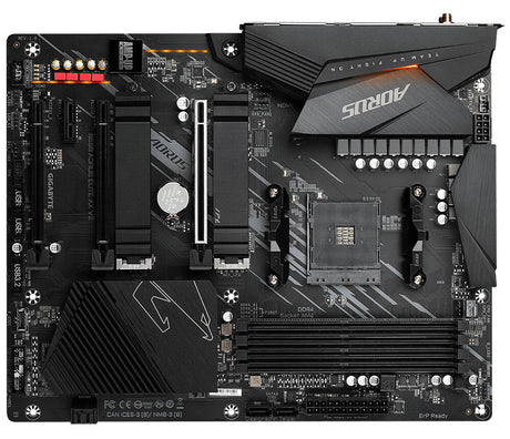 GIGABYTE B550 AORUS ELITE AX V2 Motherboard - Supports AMD Ryzen 5000 Series AM4 CPUs, 12+2 Phases Digital Twin Power Design, up to 4733MHz DDR4 (OC), 2xPCIe 3.0 M.2, WiFi 6E, 2.5GbE LAN, USB 3.2 Gen1