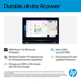 HP OmniBook X FlipNGAI 14-fk0004na Copilot+ PC AMD Ryzen AI 5 340 Hybrid (2-in-1) 35.6 cm (14") Touchscreen 2K 16 GB LPDDR5x-SDRAM 512 GB SSD Wi-Fi 7 (802.11be) Windows 11 Home Silver