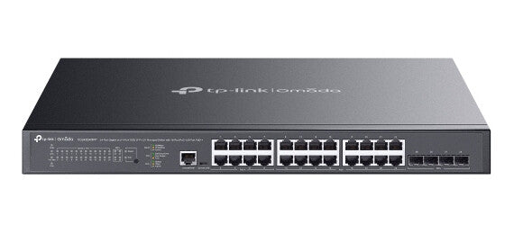 TP-Link Omada SG3428XMPP network switch Managed L2+ Gigabit Ethernet (10/100/1000) Power over Ethernet (PoE) 1U Black