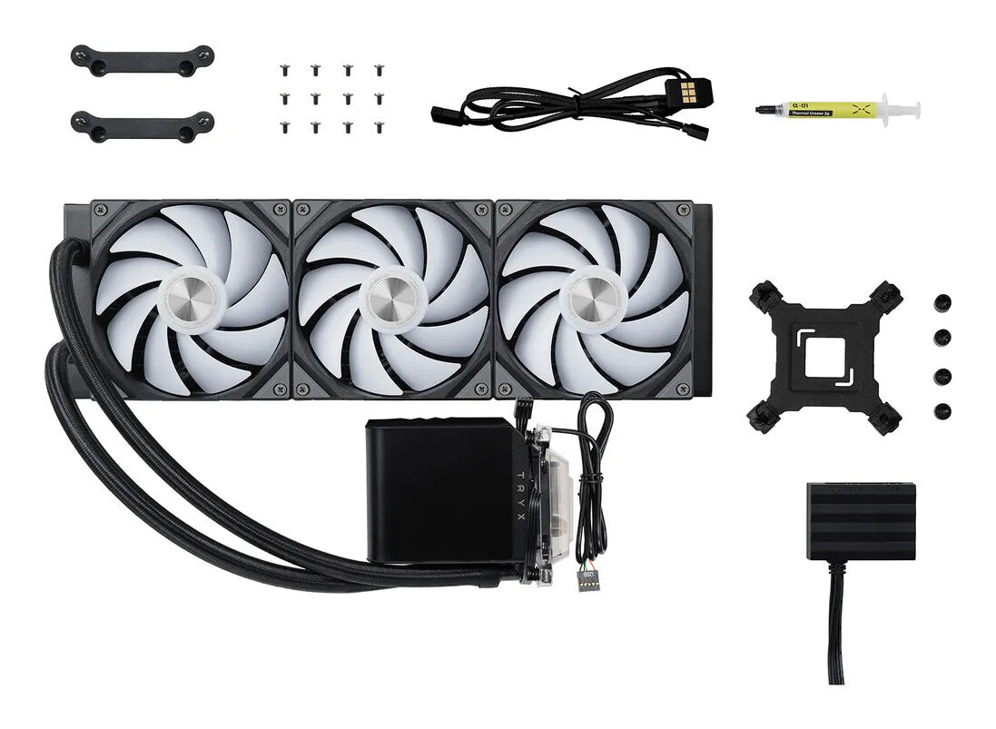TRYX PANORAMA ARGB 360 Processor Liquid cooling kit 12 cm Black 1 pc(s)