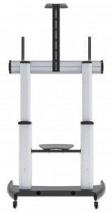 Manhattan Trolley Mount Stand for TV & Monitors, For screens: 60" to 100",VESA compatibility:all between 200x200 to 800x600mm -check the dimensions of the four mounting holes on back of screen to ensure it fits,Max 100kg,Height adjustable 1200 to 1685mm,L