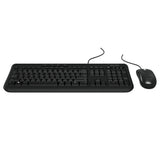 Incase Designed by Microsoft Wired Desktop 600 keyboard Mouse included Universal USB QWERTY French Black