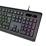 VIDA GAMER BLK 4IN1 USB KB MS HS KIT keyboard Mouse included Gaming QWERTY UK English Black