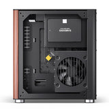 Jonsbo TK-0 BLACK computer case Black, Wood