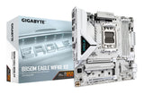 GIGABYTE B850M EAGLE WIFI6E ICE Motherboard - AMD Ryzen 9000 Series CPUs, 8+2+2 Phases Digital VRM, up to 8200MHz DDR5 (OC), 1xPCIe 5.0 + 1xPCIe 4.0 M.2, Wi-Fi 6E, 2.5 GbE LAN, USB 3.2 Gen 2