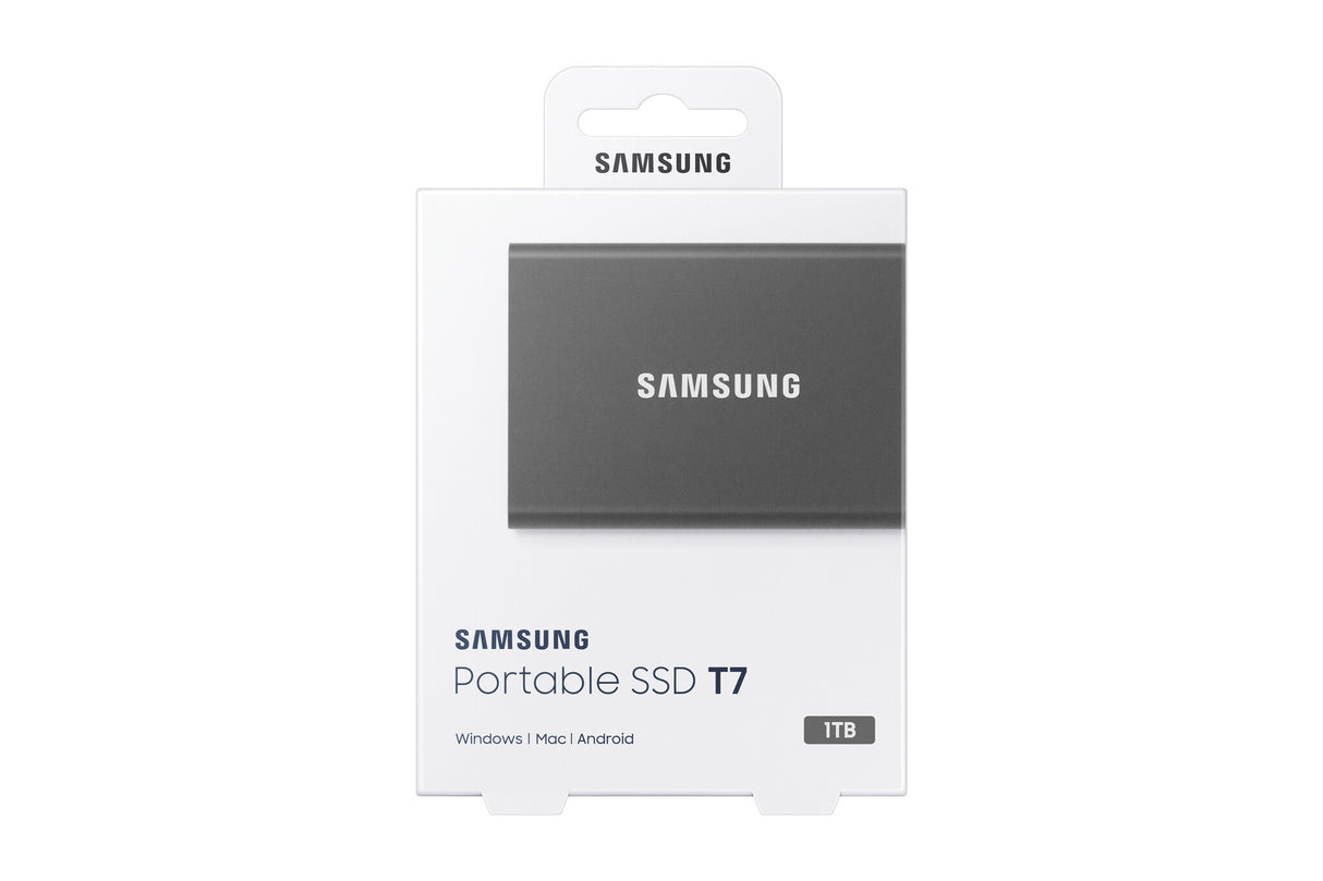 Samsung Portable SSD T7 1 TB USB Type-C 3.2 Gen 2 (3.1 Gen 2) Grey