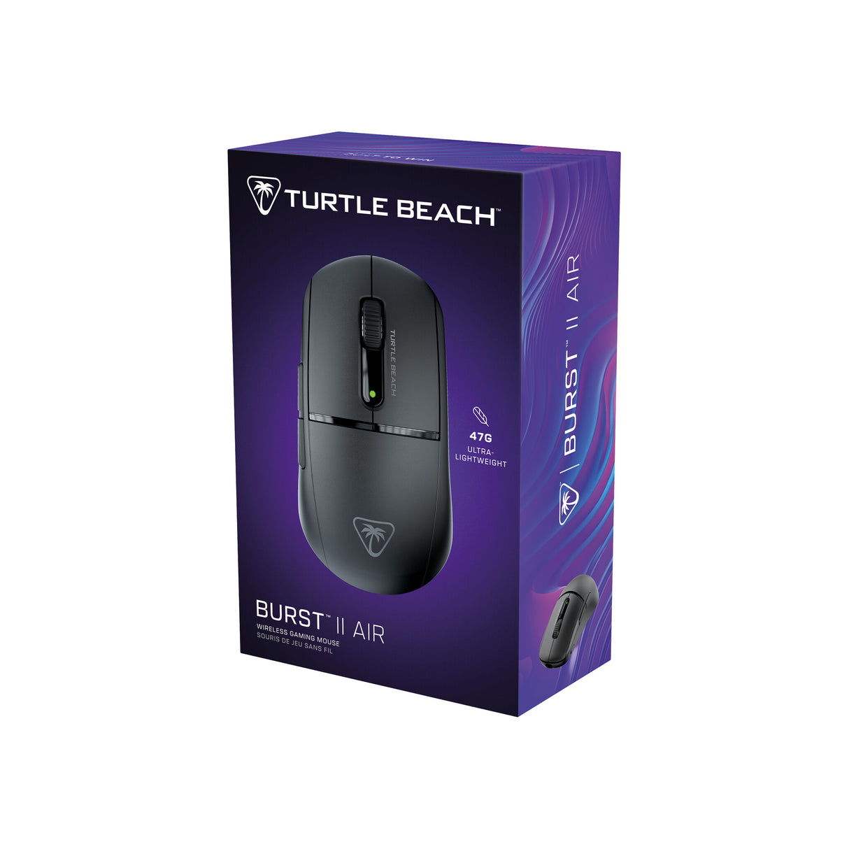 Turtle Beach Burst II Air Black – 2.4GHz Wireless Gaming Mouse: 47g Ultra Lightweight, Optical Switches, 26K DPI Optical Sensor, Bluetooth, 120h battery