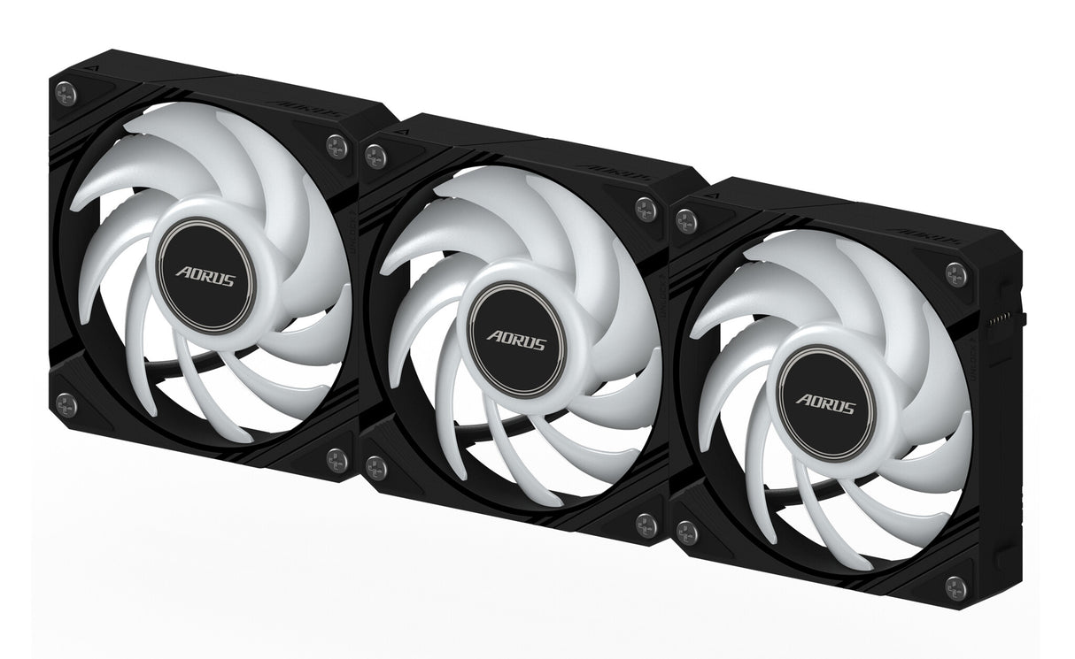 GIGABYTE AORUS EZ CHAIN FAN 120 (3-Pack) Motherboard 12 cm Black 3 pc(s)