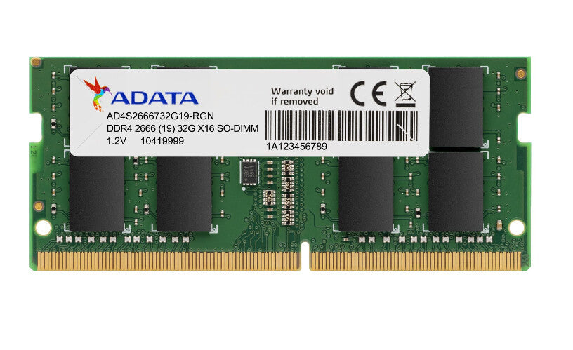 Adata Premier AD4S26668G19-SGN Mémoire système SODIMM DDR4 8 Go, 2666 MHz, 1 x 8 Go