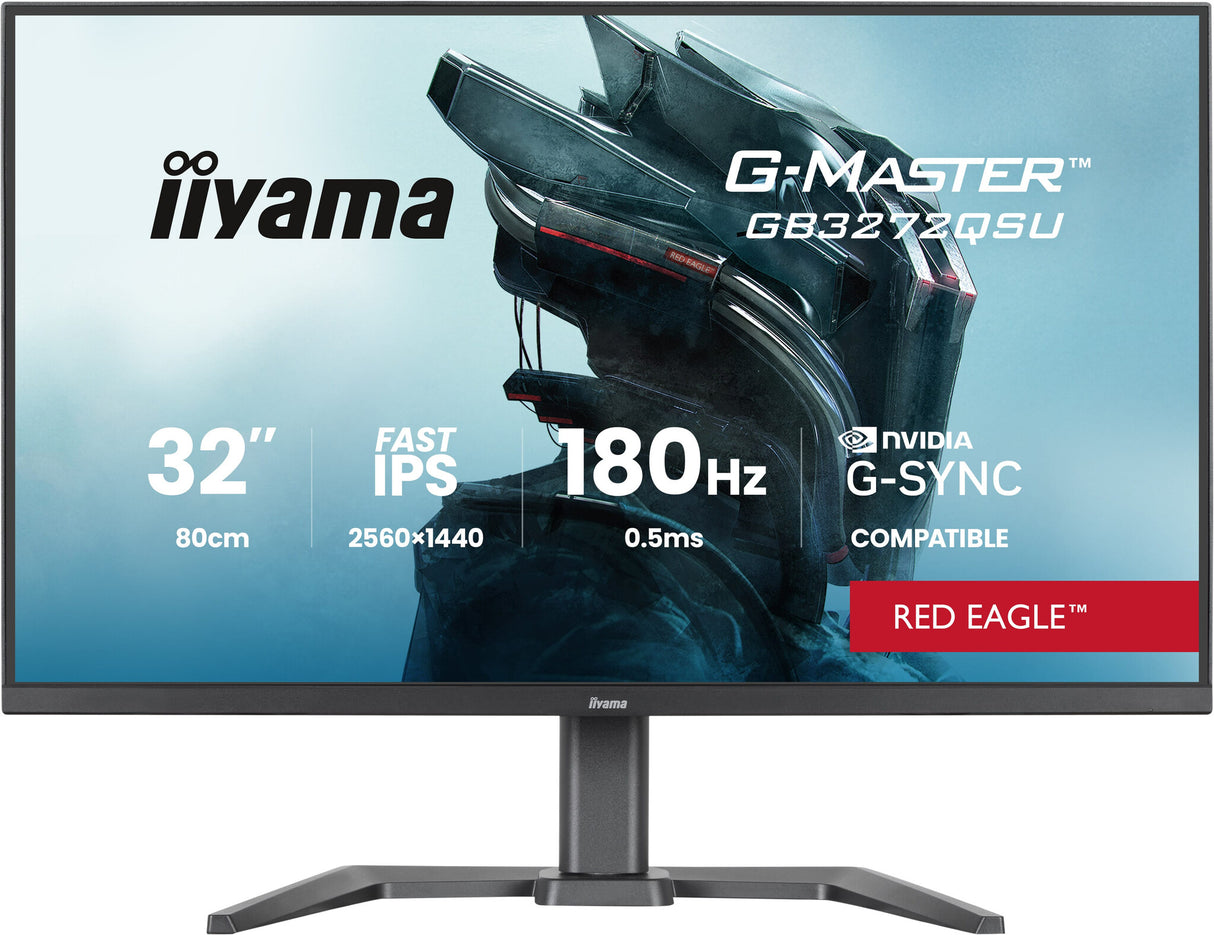 iiyama G-MASTER GB3272QSU-B1 computer monitor 80 cm (31.5") 2560 x 1440 pixels Quad HD LED Black