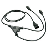 Lindy 1m IEC Splitter Cable IEC C14 to 2 x IEC C13